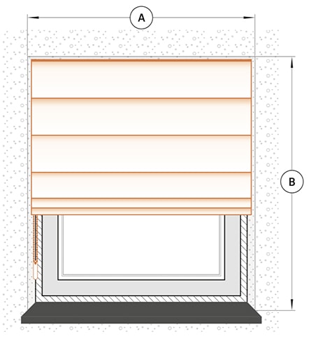 Installation dans l'embrasure de la fenêtre