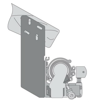 Fixation sur la poutre de toit