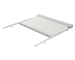 Store horizontal de jardin blanc
