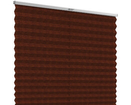 Brown pleated blinds