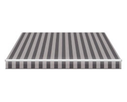 Auvent de terrasse rayé