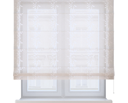 Stores romains pour salon avec baie vitrée