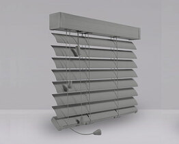 Stores en aluminium argent