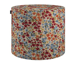 Pouf en forme de tonneau
