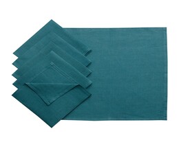 Lot de 6 serviettes de table 42x42cm en lin 159-09
