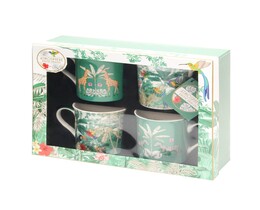 Ensemble de 4 tasses exotiques