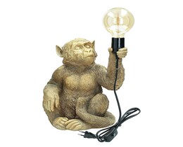 Lampe de table Singe doré 36 cm