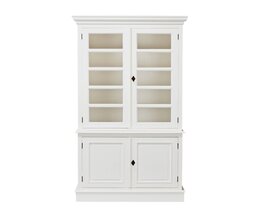 Vitrine Milton à 4 étagères 100x40x220cm