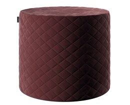 Pouf matelassé en forme de tonneau