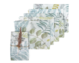 Lot de 6 serviettes 42x42cm Pastel Forest 142-46