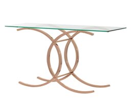 Console Chica or rose 128x40x79cm