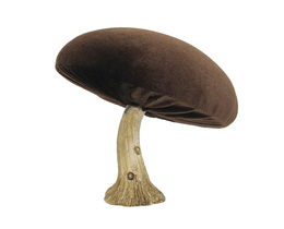 Dekoracja Velours Champignon 12 cm marron