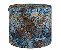Pouf en forme de tonneau