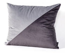 Poduszka Patchwork kwadratowa gris graphite