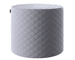 Pouf matelassé en forme de tonneau