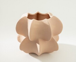 Wazon kamionkowy Pétale Rose I 20x21 cm