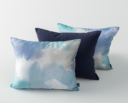 Lot de 3 housses de coussin Aquarelle 01