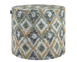 Pouf en forme de tonneau