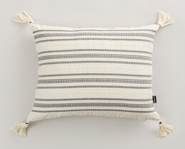 Housse de coussin Linea Graphite Tassel 45x45 cm