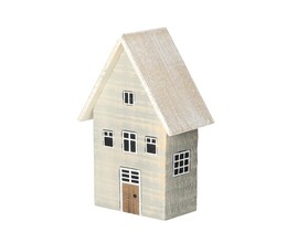 Dekoracja Maison de neige 19cm blanc gris