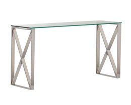 Console Senso argentée 120x40x80cm