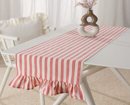 Chemin de table à volants 40 x 160 cm