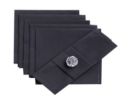 Lot de 6 serviettes 42x42cm Quadro 136-14