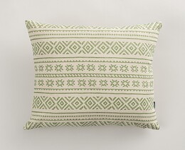 Housse de coussin pour coussin Ethno Verde 45x45 cm