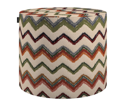 Pouf en forme de tonneau