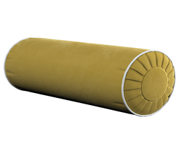 Coussin traversin à plis et passepoil
