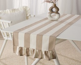 Chemin de table à volants 40 x 160 cm
