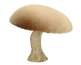Dekoracja Velours Champignon 17 cm caramel