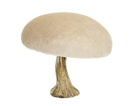 Dekoracja Velours Champignon 12 cm beige