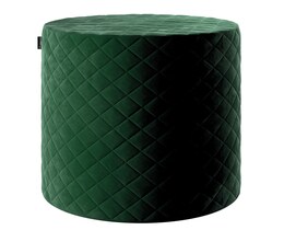 Pouf matelassé en forme de tonneau