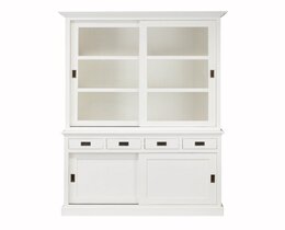 Vitrine Milton à 4 tiroirs 144 x 53 x 226 cm