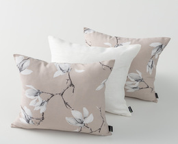 Lot de 3 housses de coussin à fleurs 14