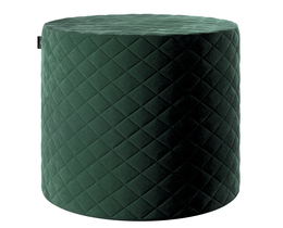 Pouf matelassé en forme de tonneau