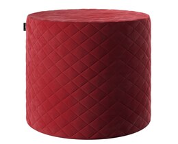 Pouf matelassé en forme de tonneau