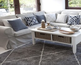 Dywan Royal Rhombs gris foncé/crème 160x230cm
