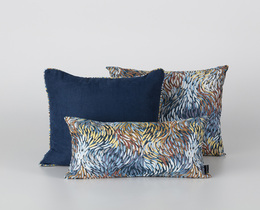 Zestaw poduszek do salonu Impressio bleu