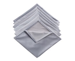 Lot de 6 serviettes de table en velours 42x42cm 704-24