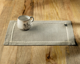 Lot de 2 sets de table en dentelle 30x40 cm