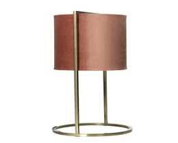 Lampe de table Santos rose et or