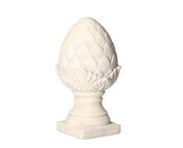 Décor de cône 32cm blanc