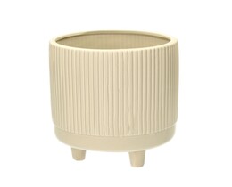 Cache-pot pour pot de fleurs Tres 22 cm beige