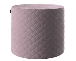 Pouf matelassé en forme de tonneau