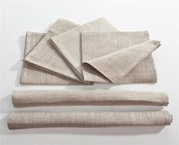 Lot de 6 serviettes de table 42 x 42 en lin 392-05