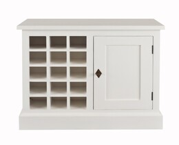 Cave à vin Brighton 85 cm blanche