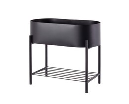 Support pour plantes Valery Duo 40x19x45cm noir