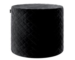 Pouf matelassé en forme de tonneau